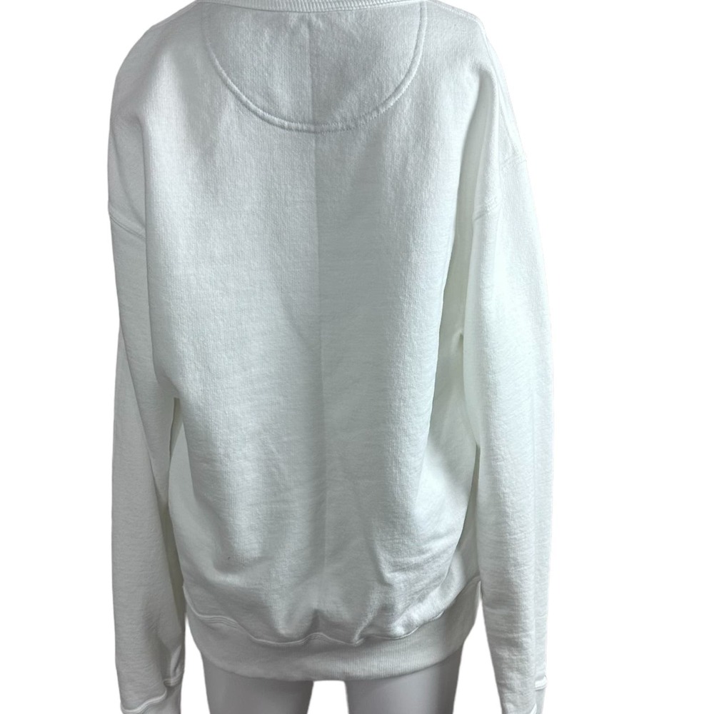 Champion Size Medium White Crew Neck Pull Over Sweater - Picture 4 of 7